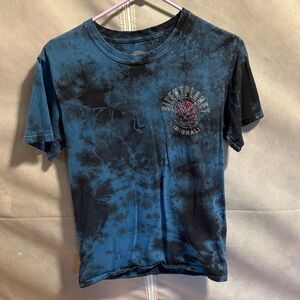 Silent Planet Tie-Dye Graphic Tee - Blue & Black